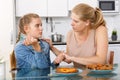 Mother and daughter having conversation Royalty Free Stock Photo