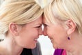 Mother and daughter looking at each other Royalty Free Stock Photo