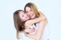 Mother daughter love family hug togetherness Royalty Free Stock Photo