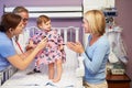 Mother And Daughter In Pediatric Ward Of Hospital Royalty Free Stock Photo