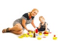 Mother and daughter playing Royalty Free Stock Photo