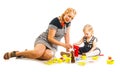 Mother and daughter playing Royalty Free Stock Photo
