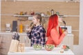 Mother and daughter singing on kitchen intruments