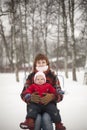 Mother and Daughter on Swings Royalty Free Stock Photo