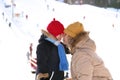 Mother and daughter touching noses Royalty Free Stock Photo