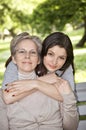 Mother and daughter on the walk Royalty Free Stock Photo