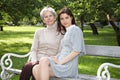 Mother and daughter on the walk Royalty Free Stock Photo