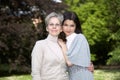 Mother and daughter on the walk Royalty Free Stock Photo