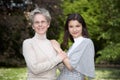 Mother and daughter on the walk Royalty Free Stock Photo