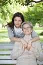 Mother and daughter on the walk Royalty Free Stock Photo