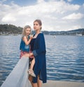 Mother and daughter at Xuan Huong Lake, Dalat, Vietnam