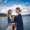 Mother and daughter at Xuan Huong Lake, Dalat, Vietnam