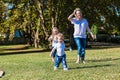 Mother Daughters Outdoors Summer Royalty Free Stock Photo