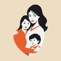 mothers day mother love illustration