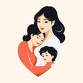 mothers day mother love illustration