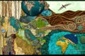 Mother earth concept. Woman careing our planet about environment. Biological diversity or protection of flora and fauna.