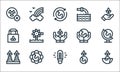 Mother earth day line icons. linear set. quality vector line set such as save the world, led, eco factory, mother earth day,