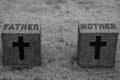 Mother and Father Headstone Royalty Free Stock Photo