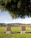 Mother & Father headstones Royalty Free Stock Photo