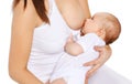 Mother feeding breast her baby Royalty Free Stock Photo