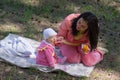 Mother feeding infant baby