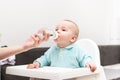 Mother Giving Baby To Drink Water From Bottle Royalty Free Stock Photo