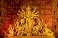 Mother Goddess during Durga Pooja Hindu festival celebration