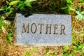 Mother on Granite Grave Marker