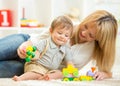 Mother with her child boy play together Royalty Free Stock Photo
