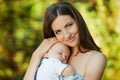 Mother with her child take rest Royalty Free Stock Photo