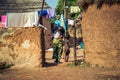 A mother with her children in Africa Royalty Free Stock Photo