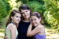 Mother and her daughters Royalty Free Stock Photo