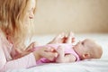 Mother with her newborn baby Royalty Free Stock Photo