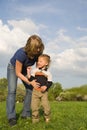 Mother and her son Royalty Free Stock Photo