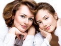 Mother and her Teenage Daughter Royalty Free Stock Photo