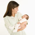 Mother holding baby. Royalty Free Stock Photo