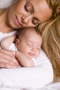 Mother holding baby boy in her arms Royalty Free Stock Photo