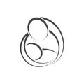 Mother holding Child baby design vector template.