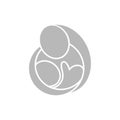 Mother holding Child baby design vector template. Royalty Free Stock Photo