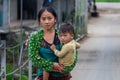 Mother holding a child Vietnam Royalty Free Stock Photo