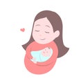 Mother holding cute baby. Happy Mothers' day. Royalty Free Stock Photo