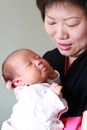 Mother holding her baby Royalty Free Stock Photo