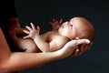 Mother holding newborn baby Royalty Free Stock Photo