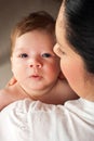 Mother holding newborn baby Royalty Free Stock Photo