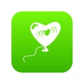 Mother holiday icon green vector