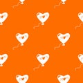 Mother holiday pattern vector orange