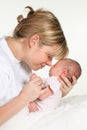 Mother hugging baby Royalty Free Stock Photo