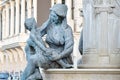 Mother hugging a child. Olimpia bronze statue. Mother of Philip II. Royalty Free Stock Photo