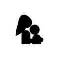 the mother hugs the child icon. Element of mothers day icon. Premium quality graphic design icon. Signs and symbols collection ico