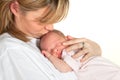 Mother kissing baby Royalty Free Stock Photo